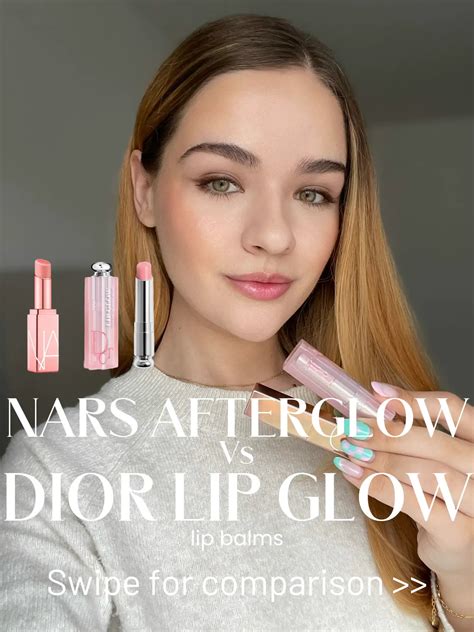 nars afterglow vs dior lip glow|Dior lip enhancer gloss.